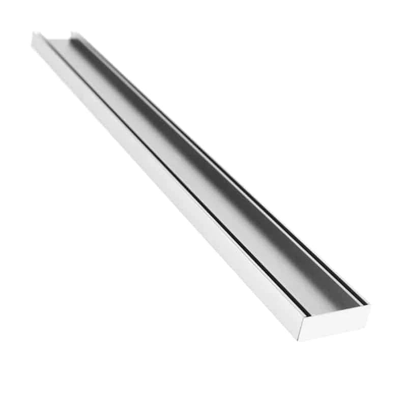 Lauxes Grates Silver Tile InsertPlus (TIP35-S) Drain Grate 35mm x 100mm x 700mm